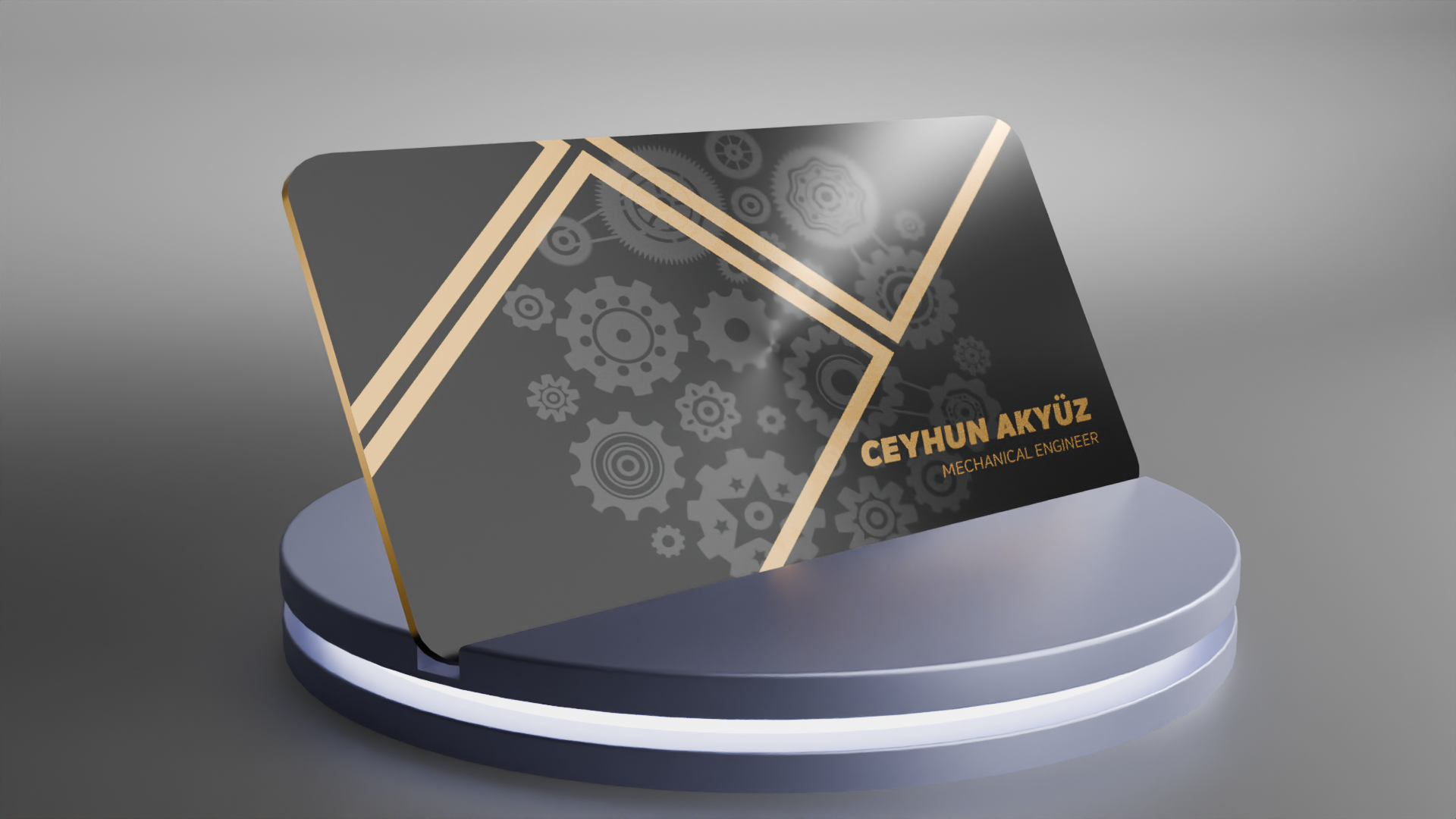 Makine Mühendisi Kartı - Ön